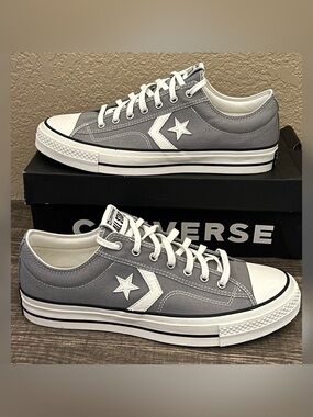 Converse Star Player 76 Low Premium Canvas Gray Color Shoes Men’s Size-12